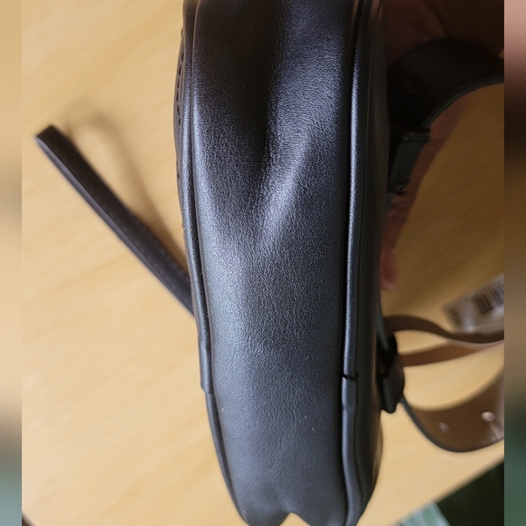 Steve Madden Black Quilted Belt Bag Fanny Pack Purse - Picture 5 of 7